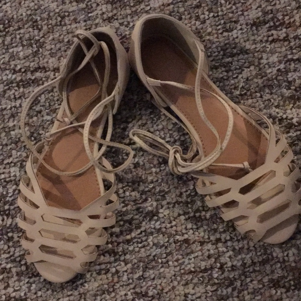 tie up sandals